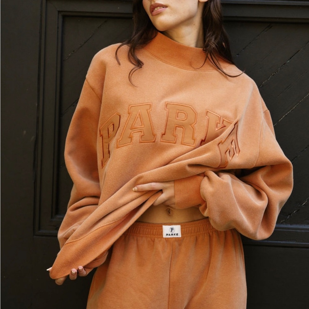 PARKE HALLOWEEN 2025 ORANGE MOCKNECK SWEATSHIRT